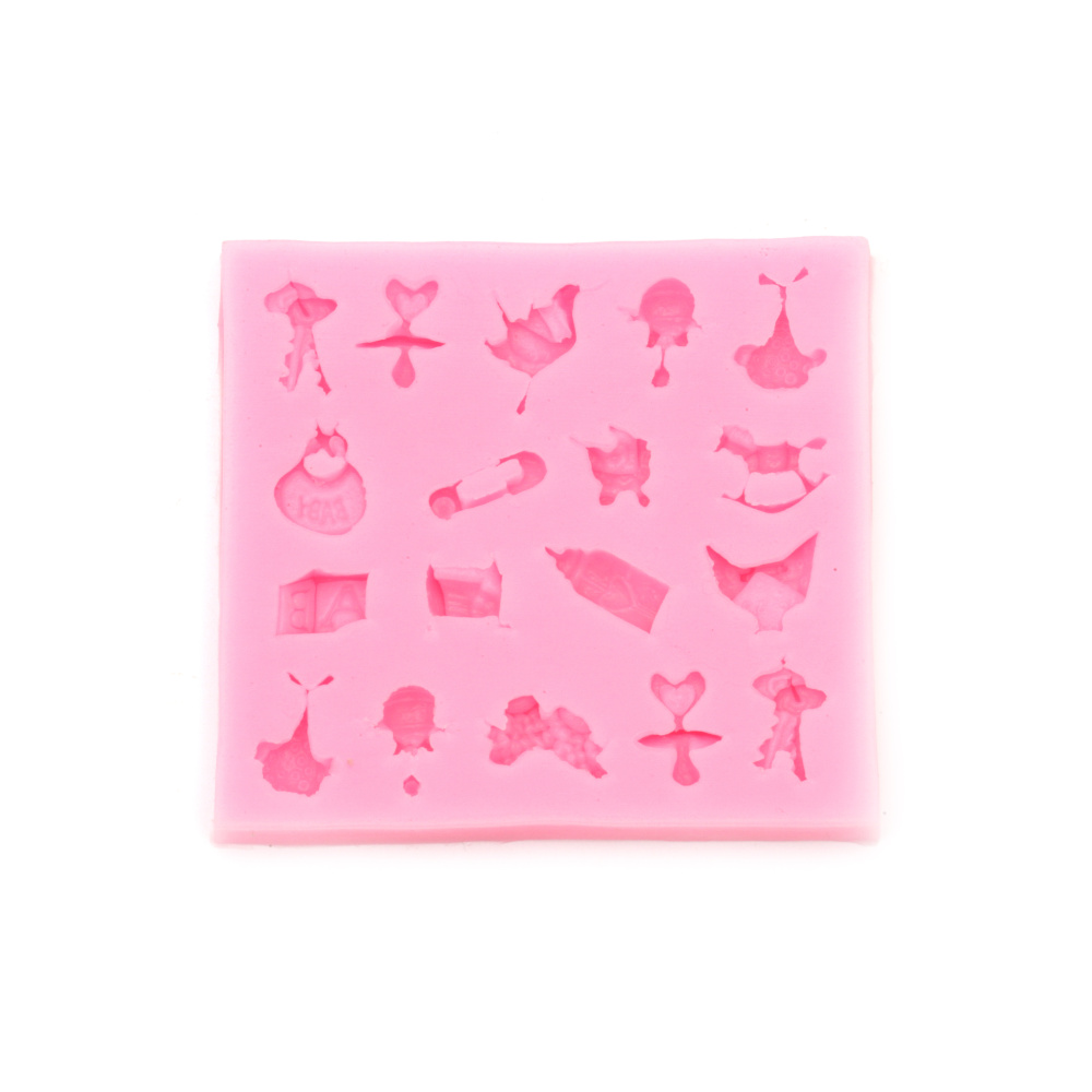 Silicone mold /mould/ 85x79x8 mm baby toys