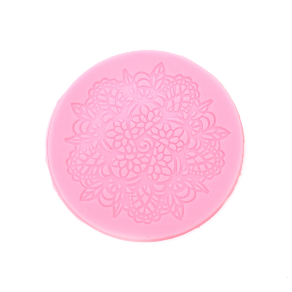 Silicone mold /shape/ 92x87x10 mm lace