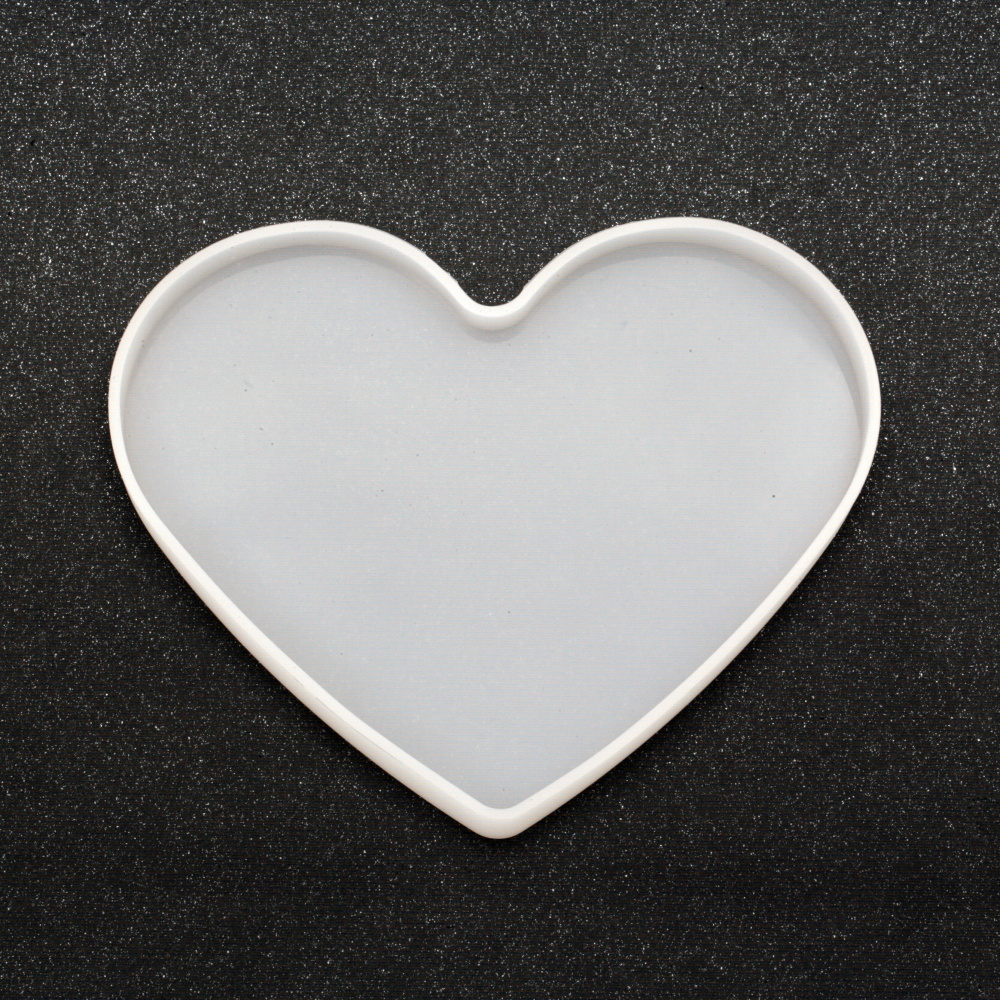 Silicone mold /shape/ 187x170x12 mm heart