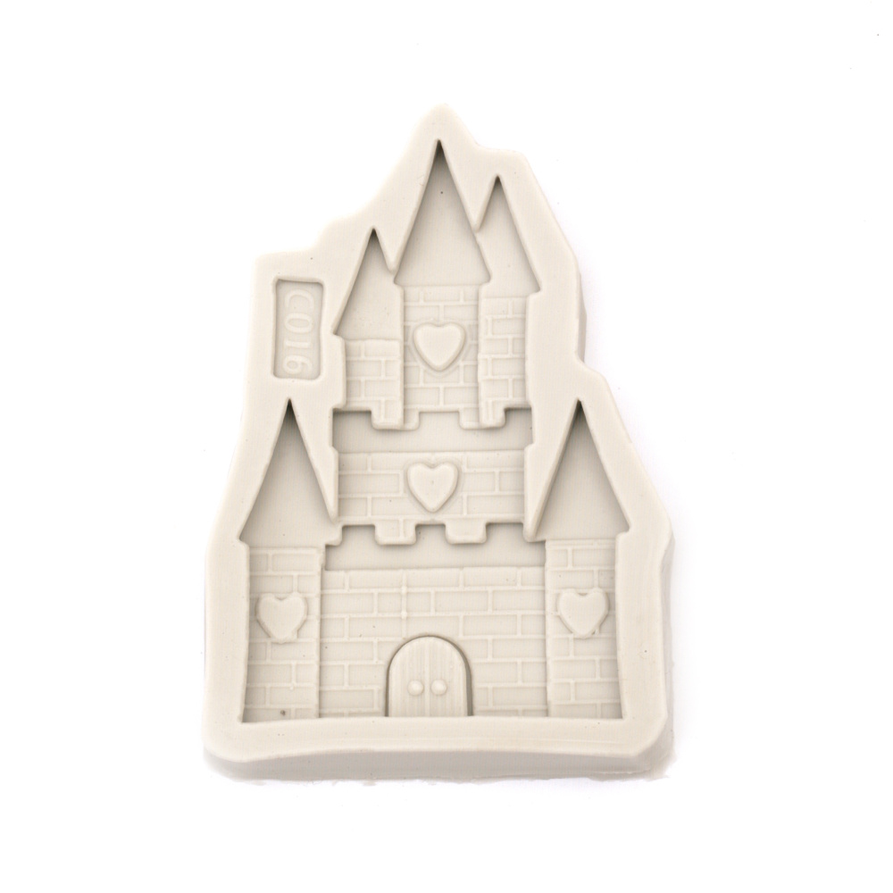 Castle Shaped Silicone Mold, 70x70x10 mm