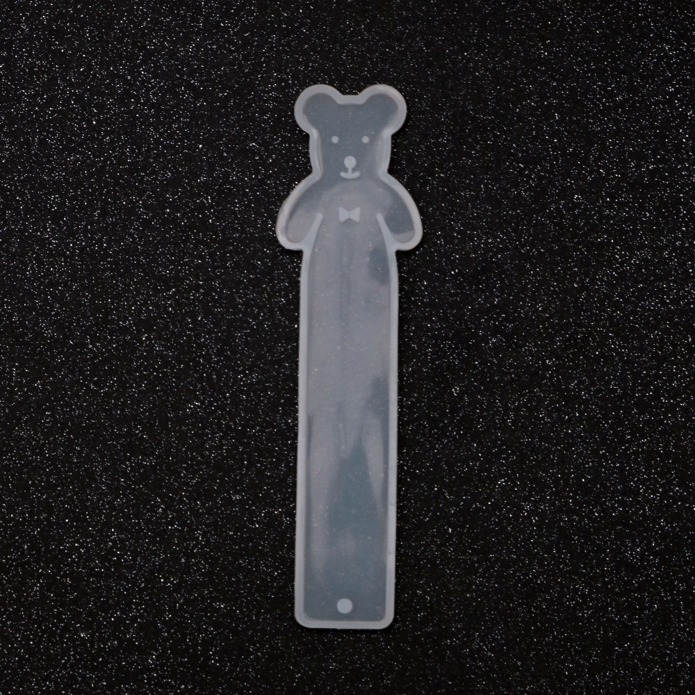 Silicone Mold 38x140x5 mm Bear Bookmark