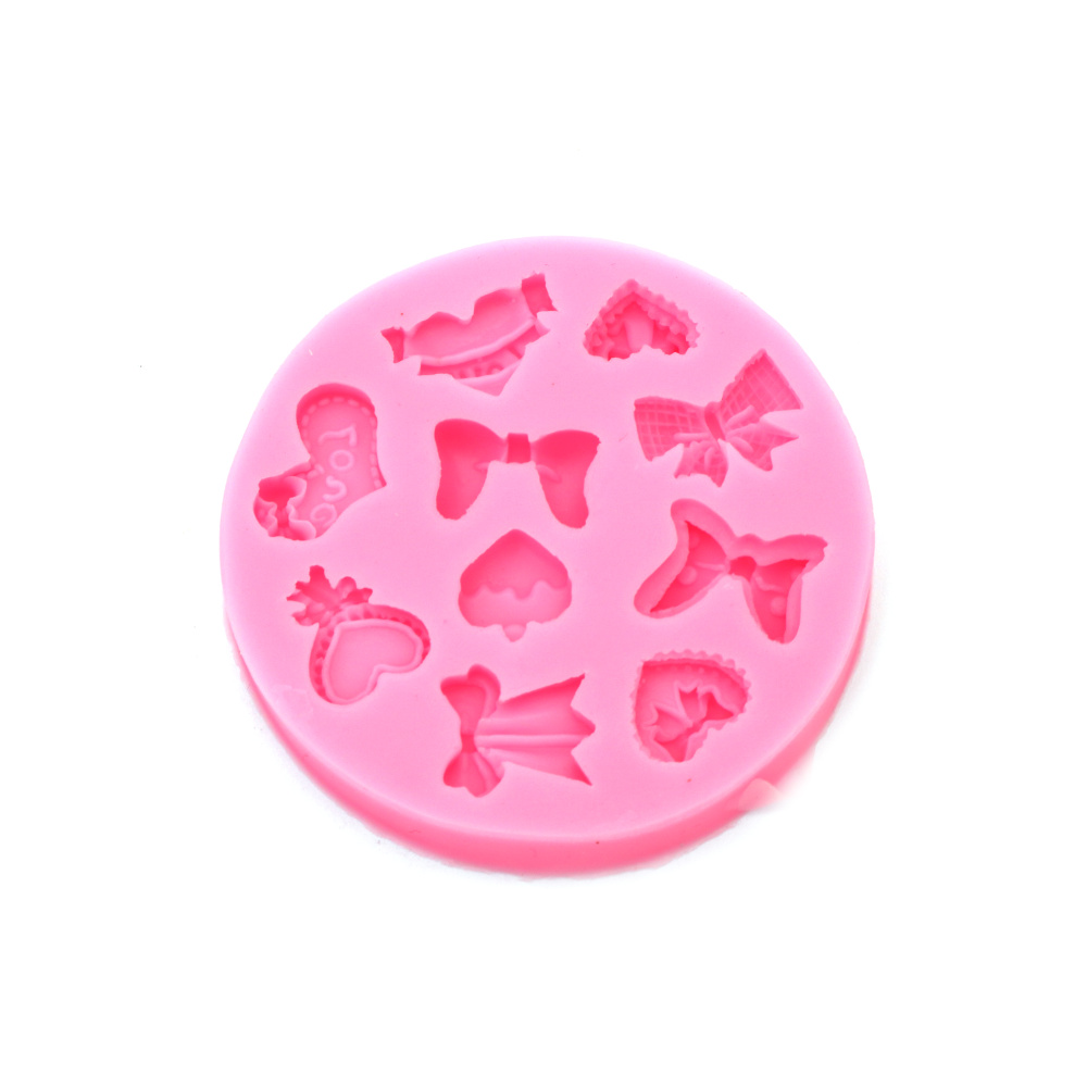 Silicone Mold 78x10 mm Bows