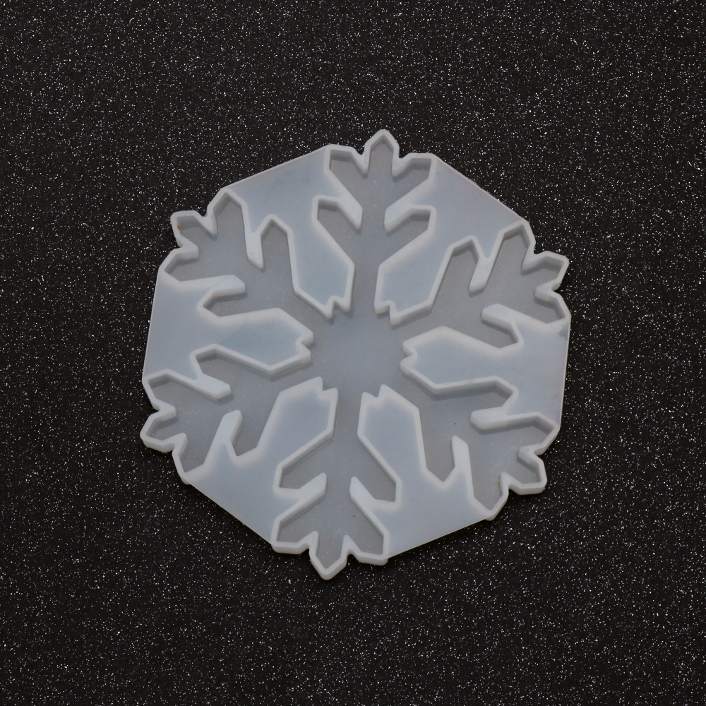 Silicone Mold 110x123x8 mm Snowflake