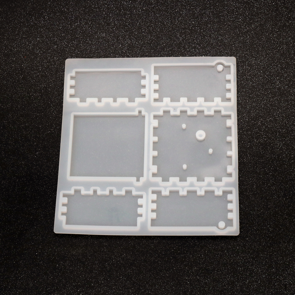 Silicone Mold, 195x180x6 mm, Mosaic Pattern
