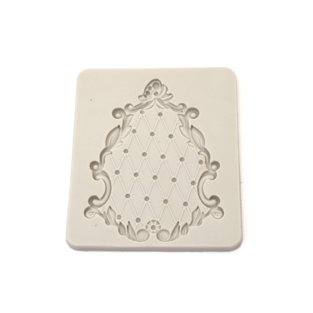 Silicone Mold, Template, 121x141x9 mm, Panel Frame