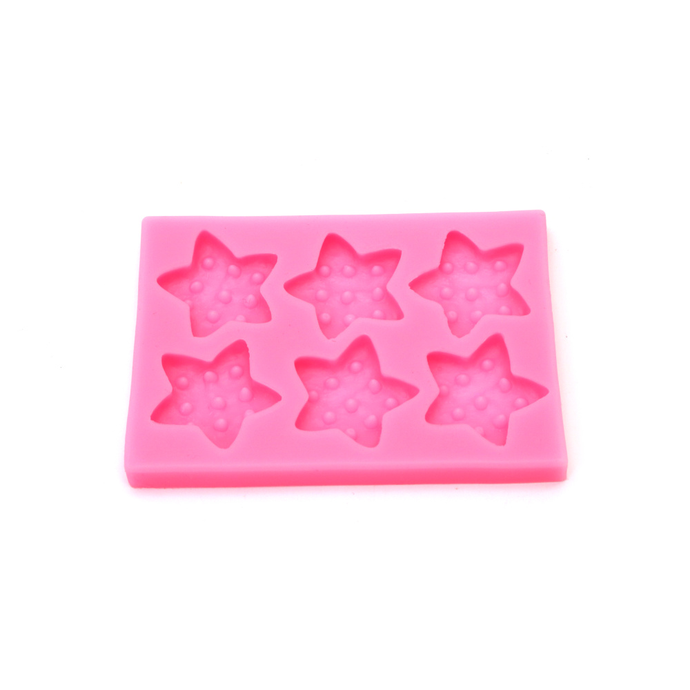 Silicone Mold, 90x65x7 mm, Stars Shape