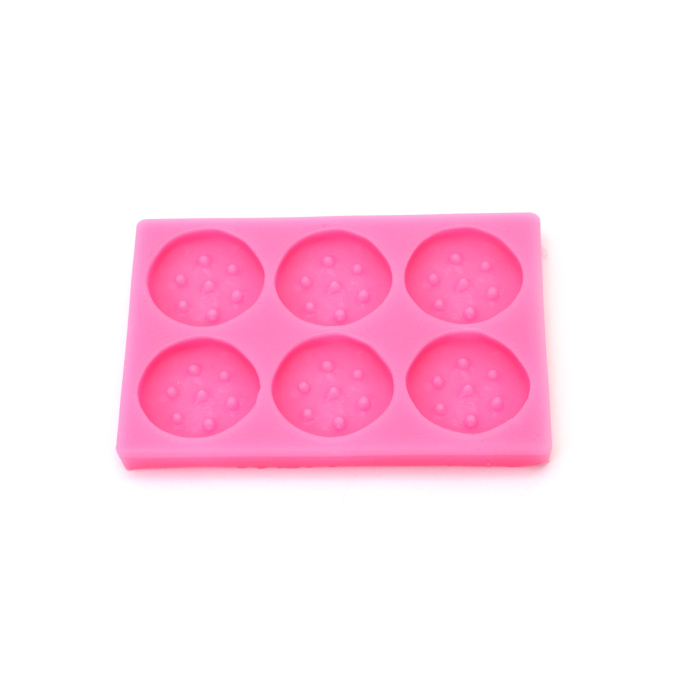 Silicone Mold, 90x65x7 mm, Circles Shape