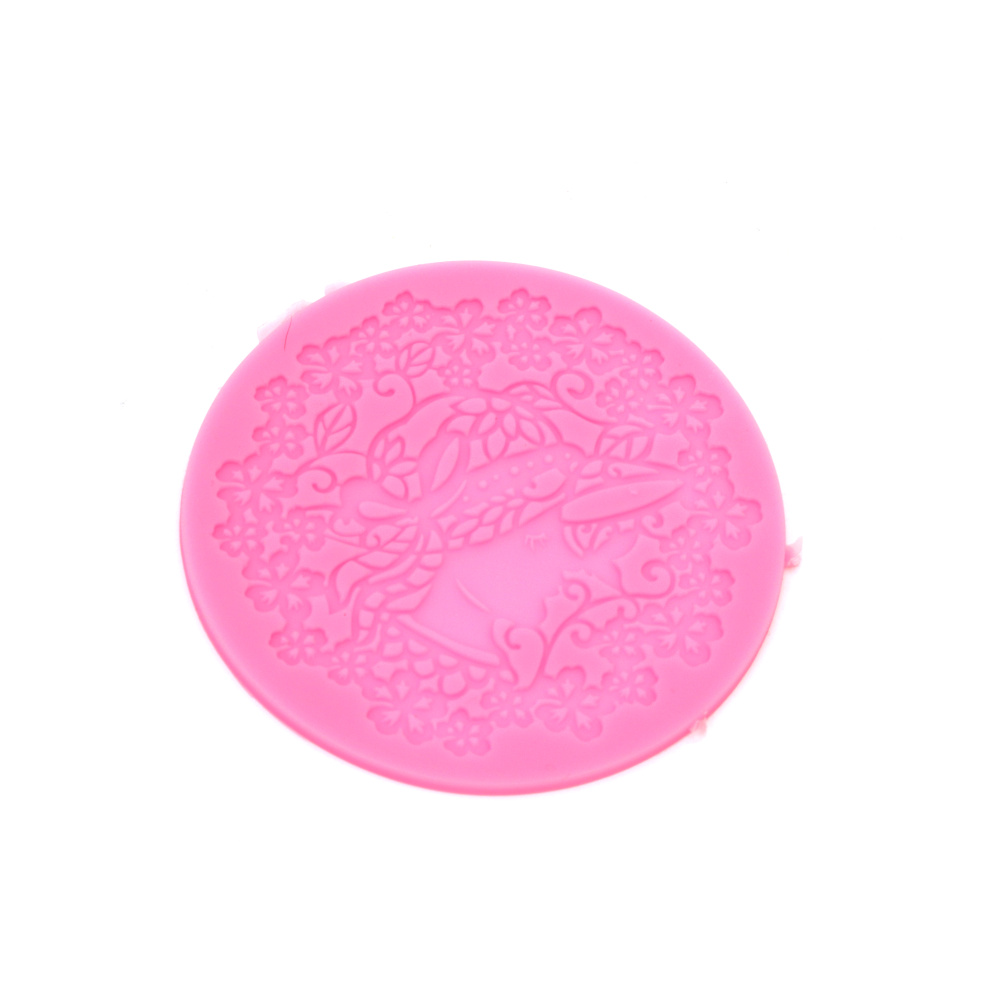 Silicone Mold, 100x3 mm, Girl with Hat Shape