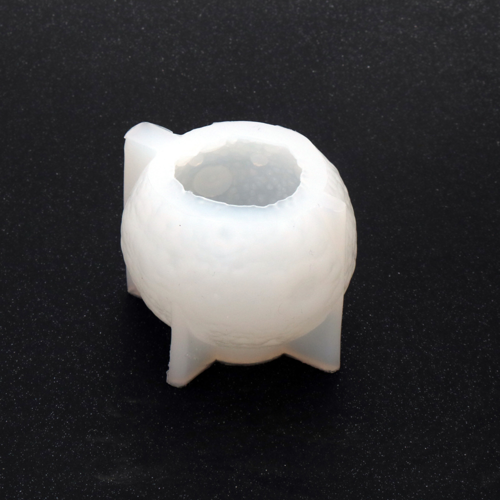 Silicone Mold, 85x80x65 mm, Moon Candle Shape