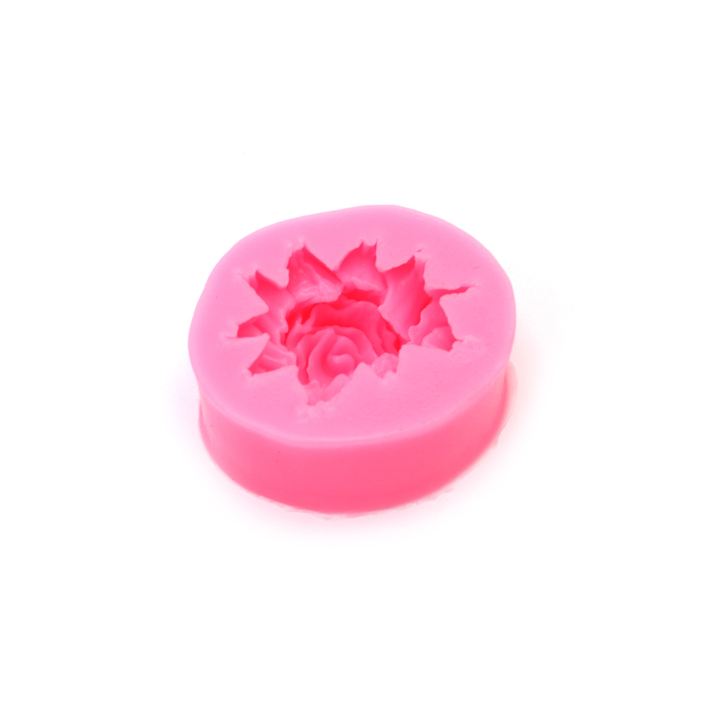 Silicone Mold, 43x51x20 mm, Rose Shape