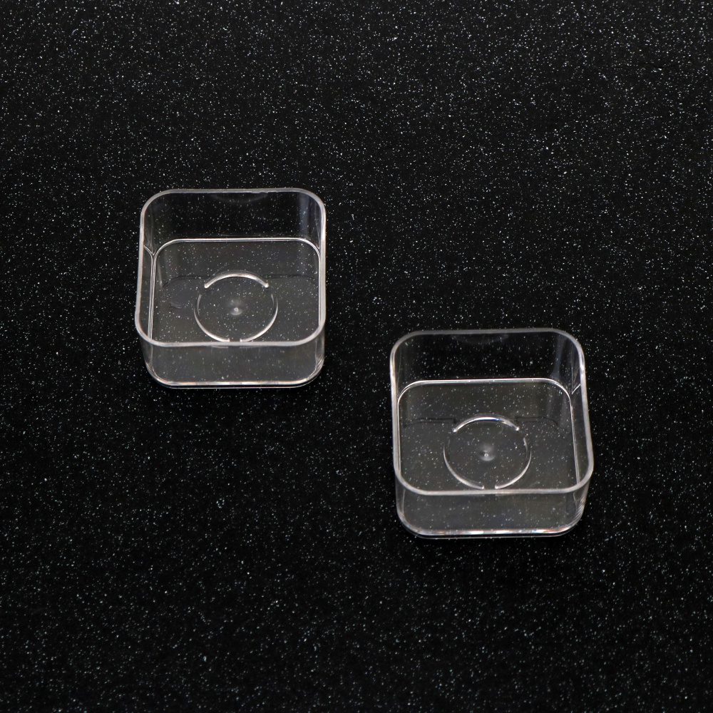 Πλαστικό καλούπι /σχήμα/ τετράγωνο 40x18 mm - 5 τεμάχια