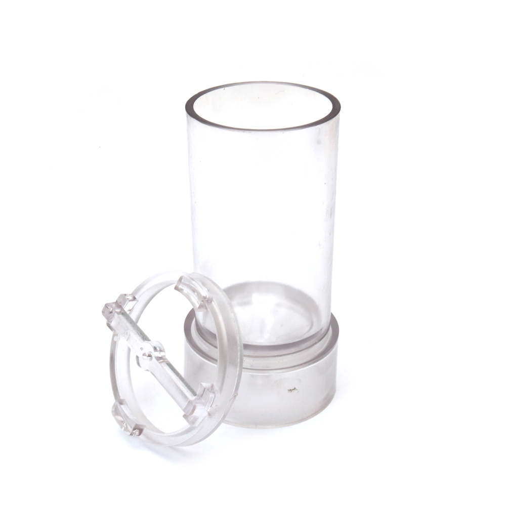 Matriță din plastic durabil pentru lumânări 50x100 mm – formă cilindrică cu vârf ascuțit, ideală pentru lumânări handmade elegante