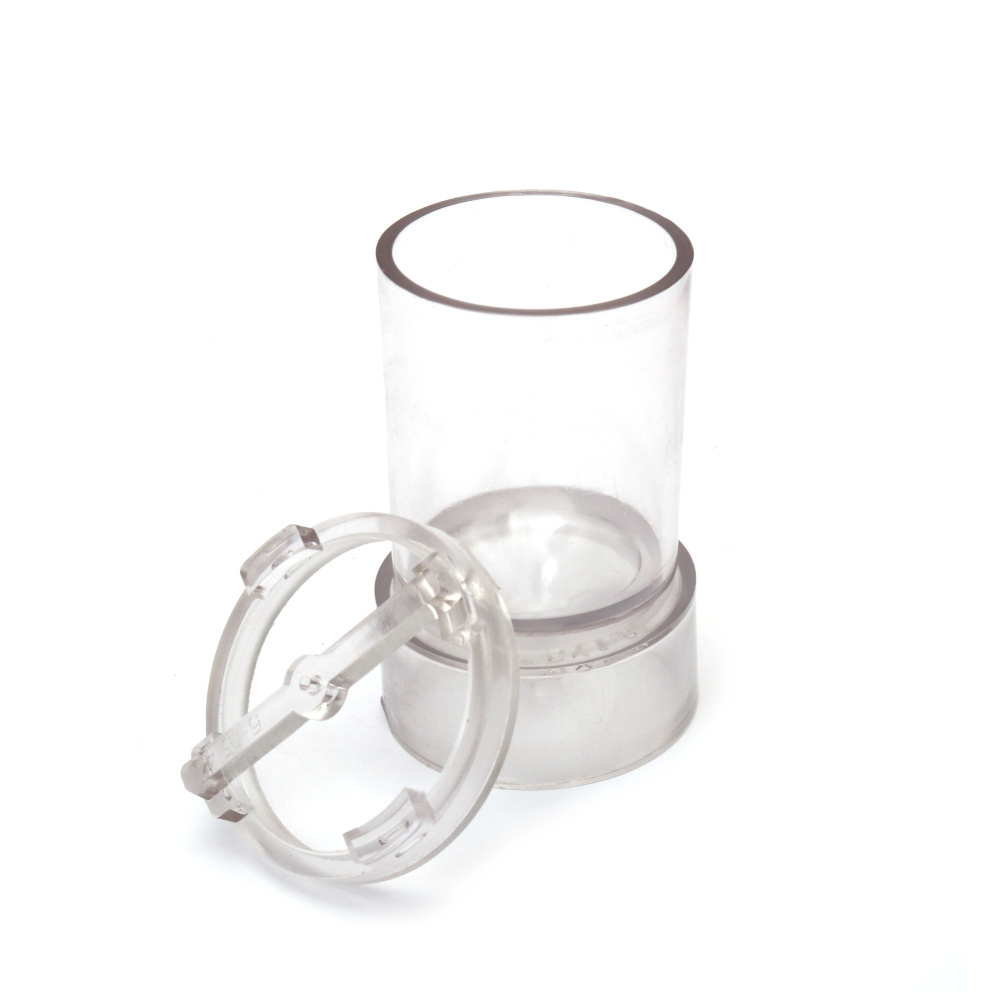 High-Quality Plastic Candle Mold 50x75 mm – Cylindrical Shape with Pointed Top, Perfect for Handmade Decorative Candles