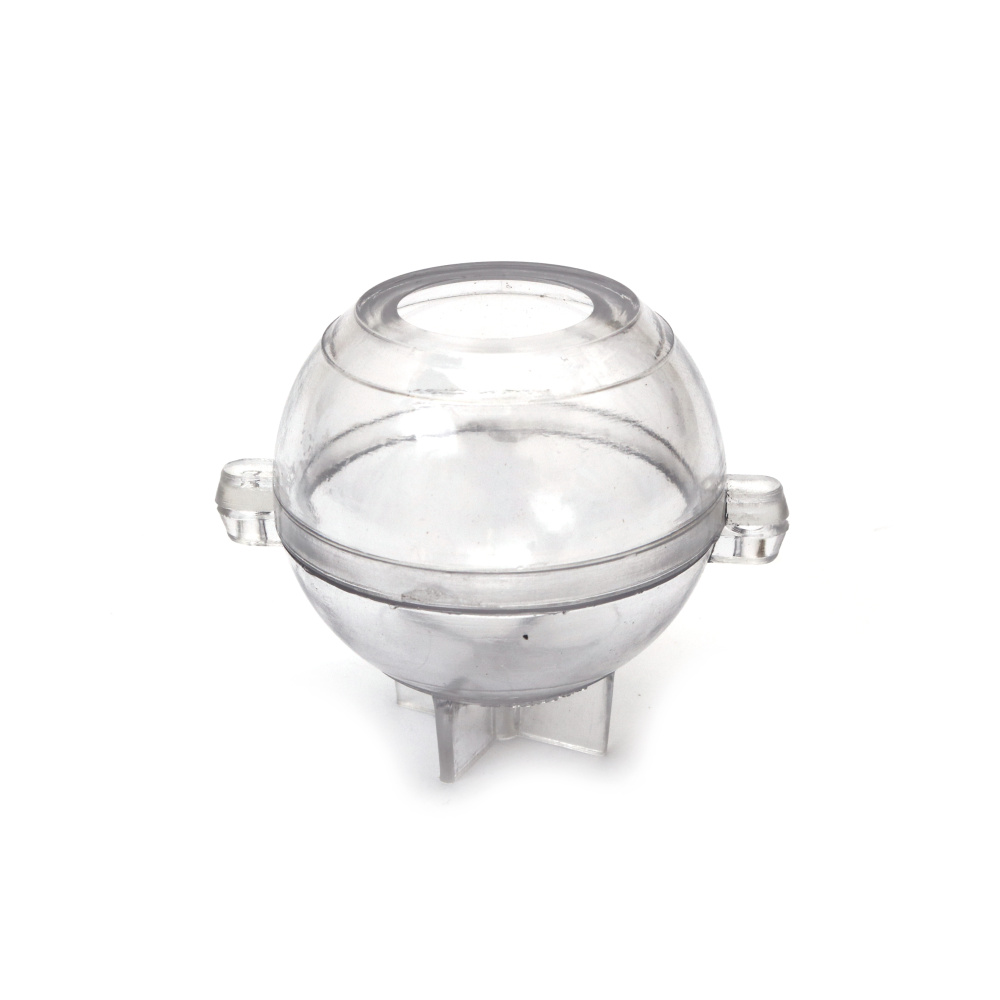 Matriță din plastic rezistent pentru lumânări Ø50 mm – formă sferică perfectă pentru lumânări handmade elegante