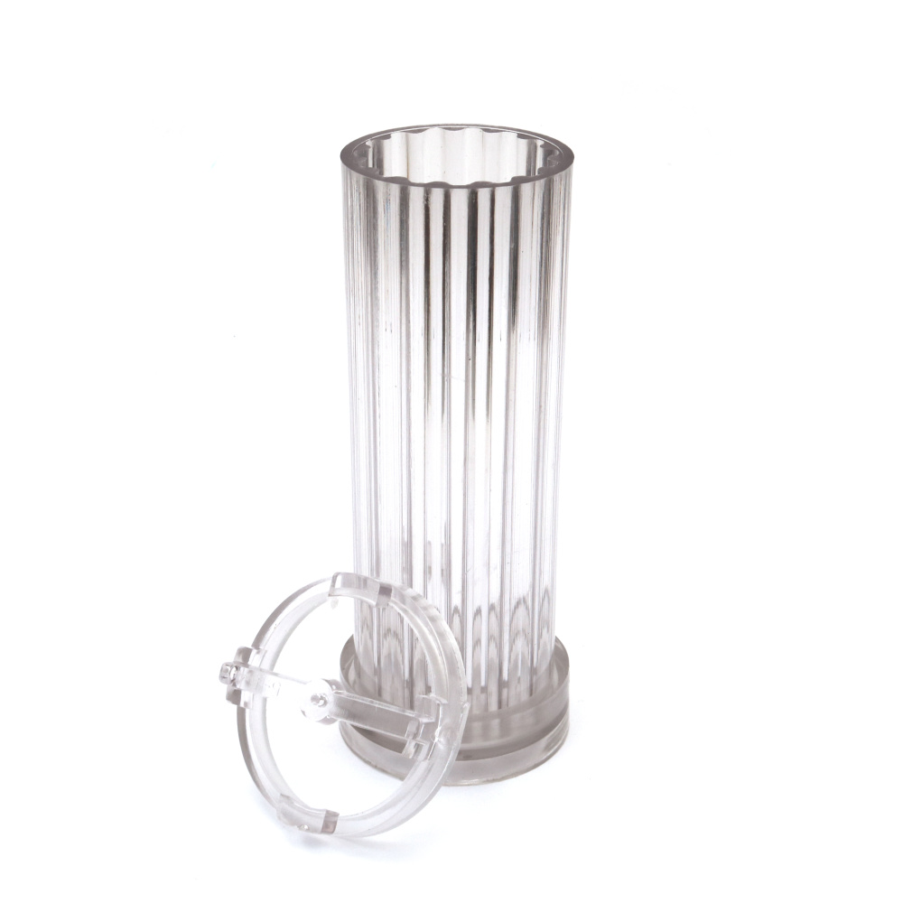 Matriță din plastic pentru turnarea lumânărilor 50x160 mm – ideală pentru lumânări înalte handmade și creații decorative