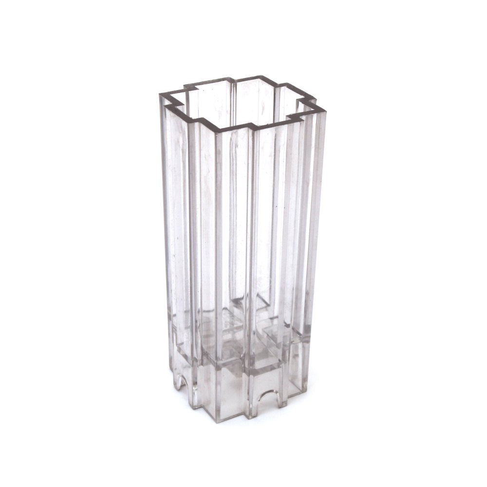 Durable Plastic Candle Mold 45x45x100 mm – Rectangular Shape, Perfect for Modern Handmade Candles & Home Decor