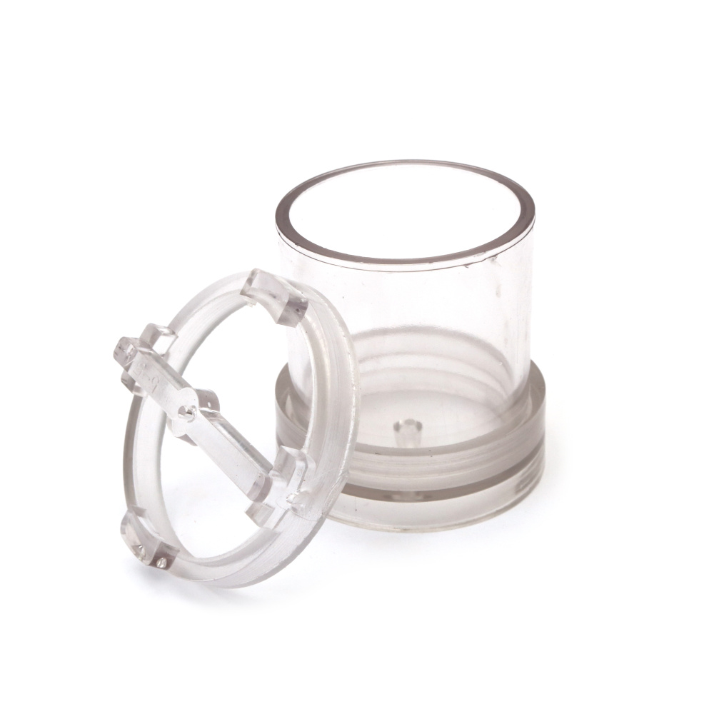 Matriță din plastic pentru turnarea lumânărilor 50 x 50 mm – formă cilindrică, ideală pentru lumânări mici handmade și decorațiuni creative