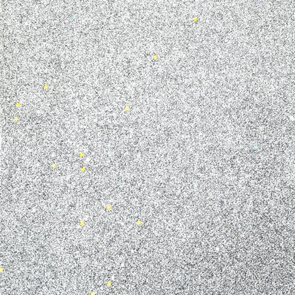 Canvas with Glitter, 40x48x0.5 mm, Silver - 1 Sheet