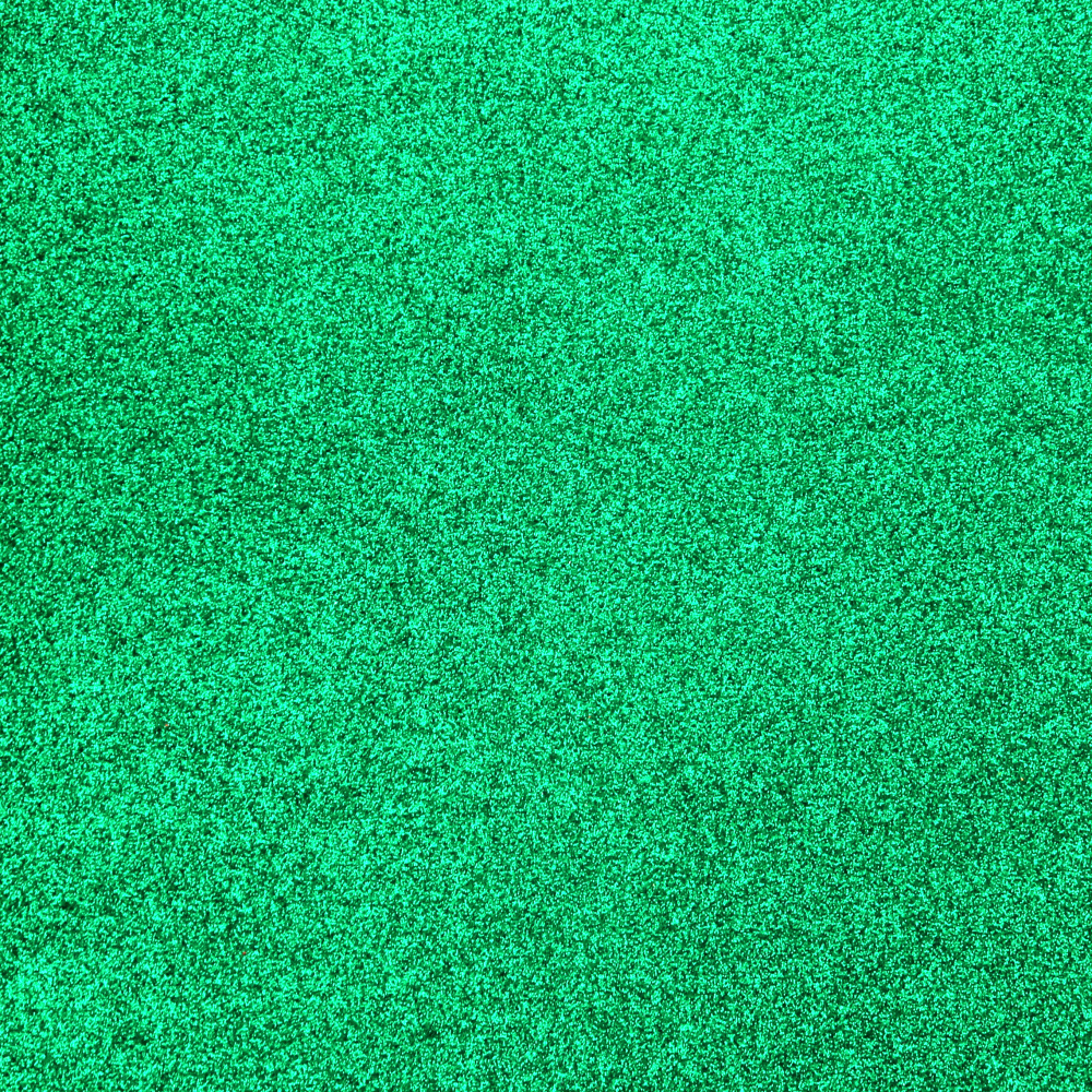 Glitter Canvas 40x48x0.5 mm, Green Color - 1 sheet