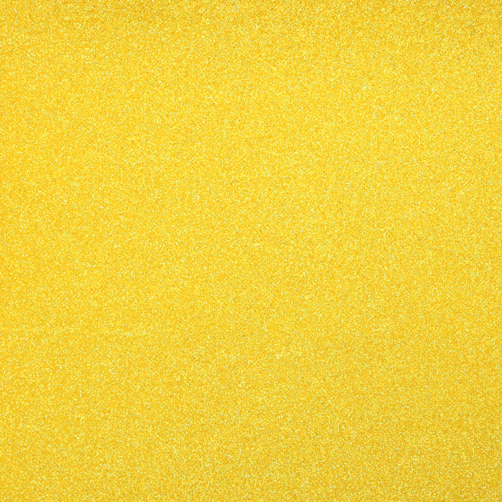 Canvas with Glitter, 40x48x0.5 mm, Yellow - 1 Sheet