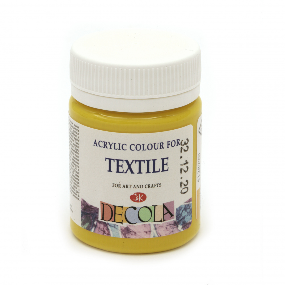 Vopsea textila acrilica DECOLA Nevskaya paleta 50 ml galben