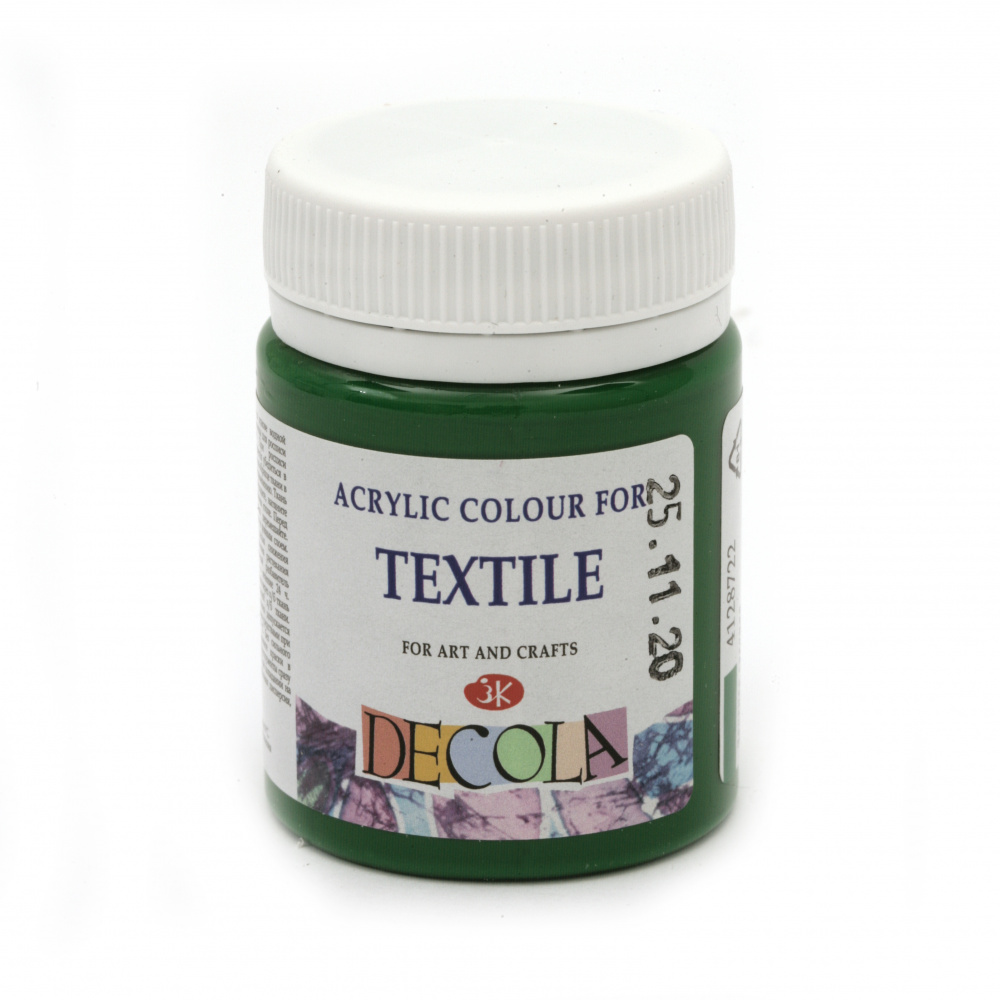 Vopsea textila acrilica DECOLA Nevskaya paleta 50 ml verde