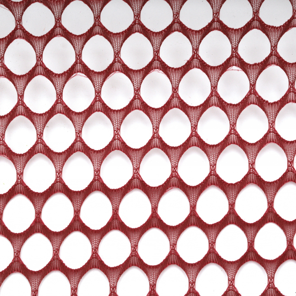 Декоративна мрежа за цветя 50x455 см цвят бордо