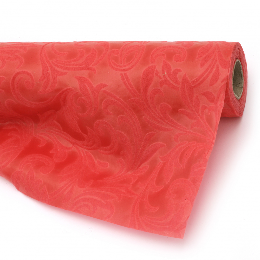 Χαρτί textile 53x450 cm κόκκινο