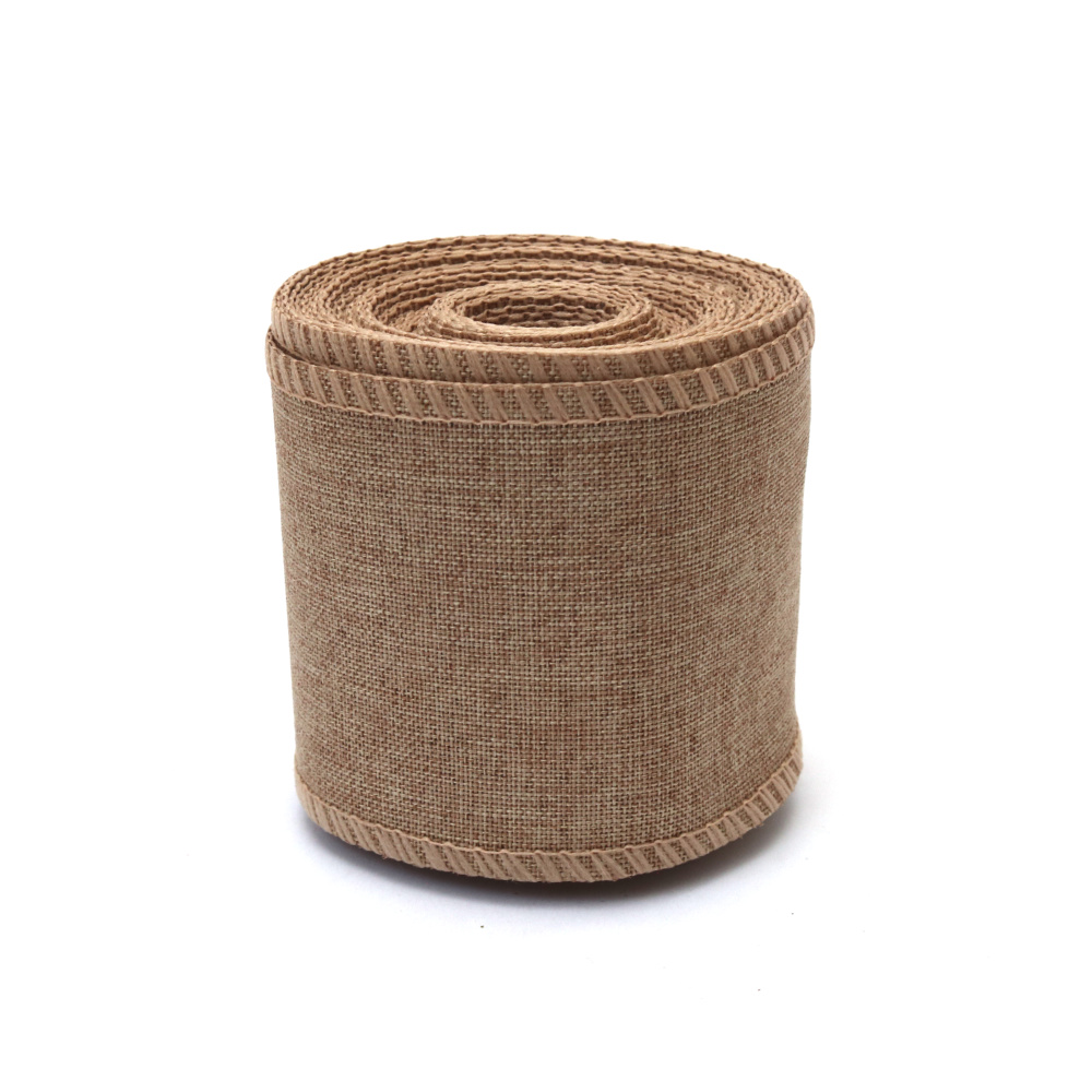 Juteband als Basis für Applikationen, 6 cm x 600 cm