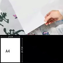 Dvostranski zaščitni folijski listi za diamantne slike, A4 210 x 297 mm – paket 10 kosov