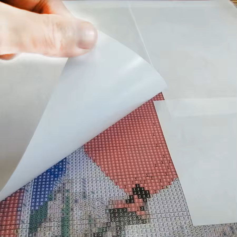 Dvostranski zaščitni folijski listi za diamantne slike, A4 210 x 297 mm – paket 10 kosov