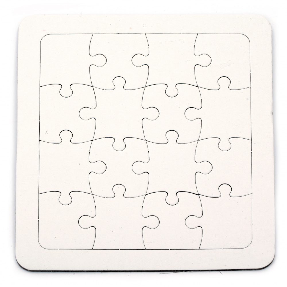 190x170 mm puzzle for decoration white color 