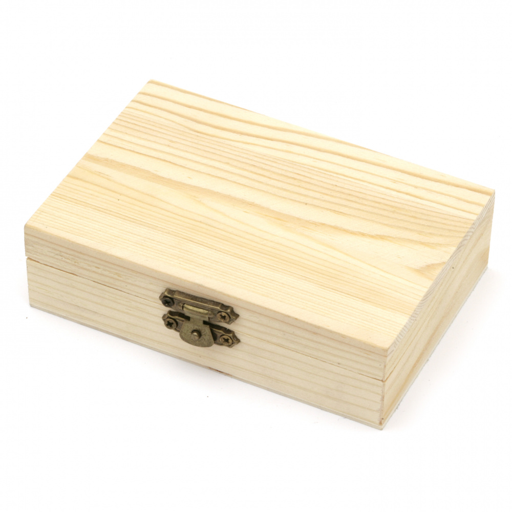 Κουτί ξύλινο 123x85x33 mm λευκό