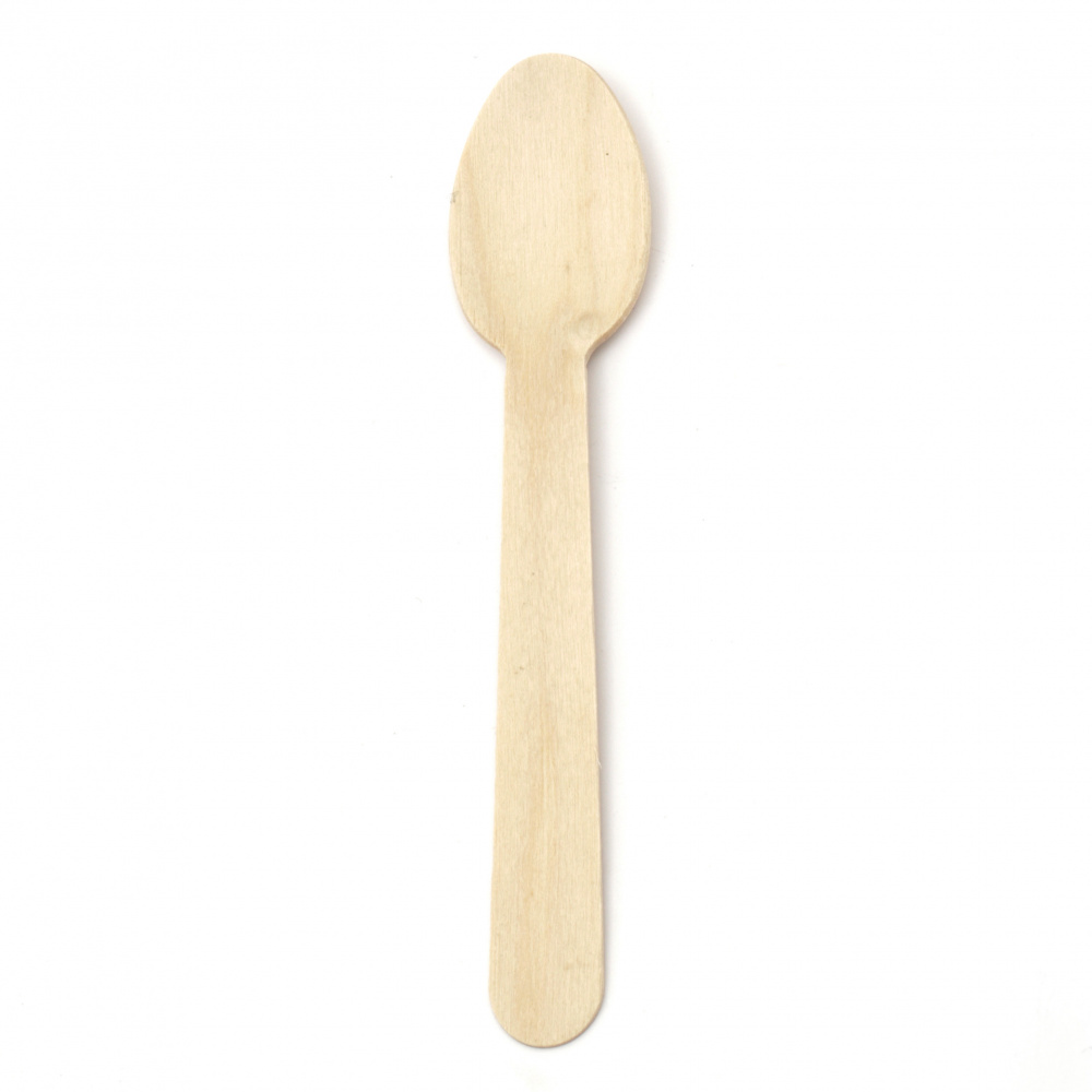 Unfinished Wooden Spoon for Crafts 140x30 mm -10 pieces