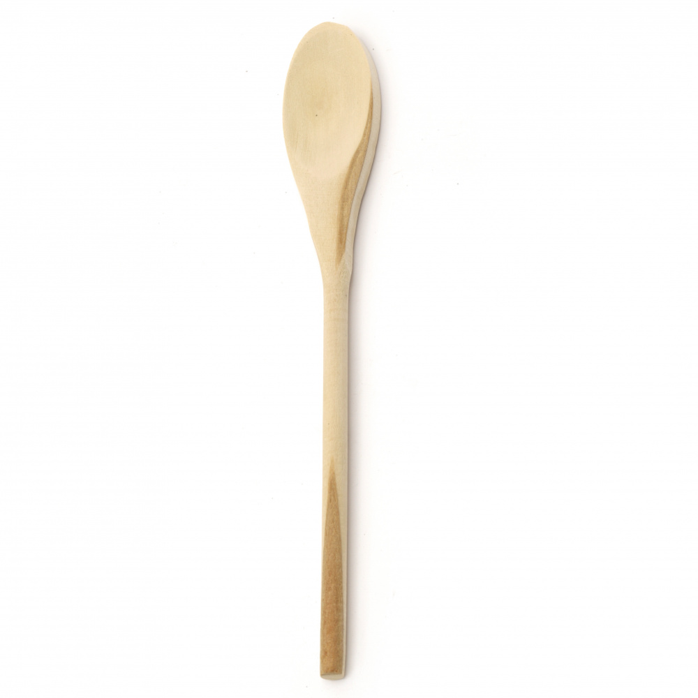 Wooden spoon 250x9 mm white