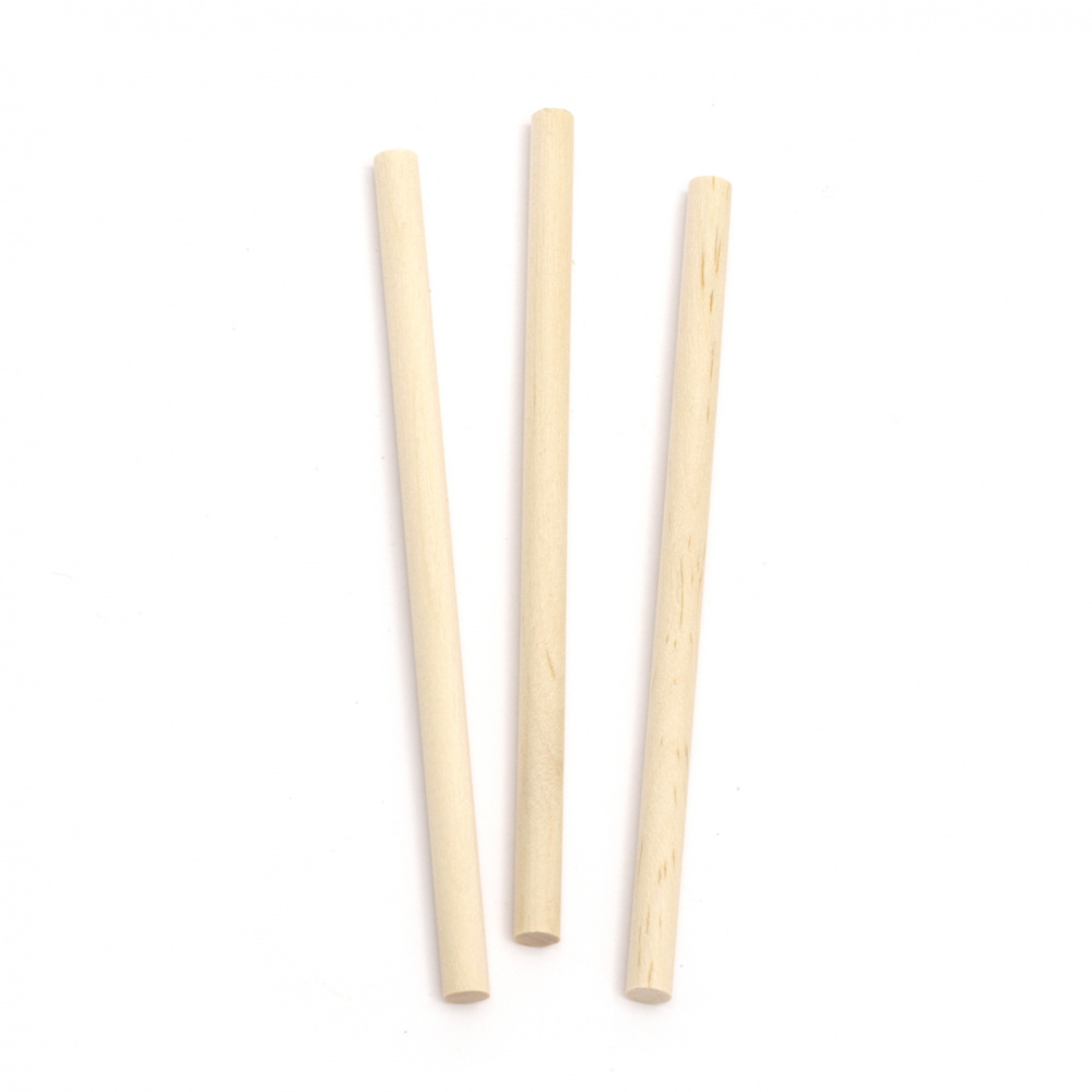 Wooden sticks for art and craft hobby projects 120x6 mm - 20 pieces