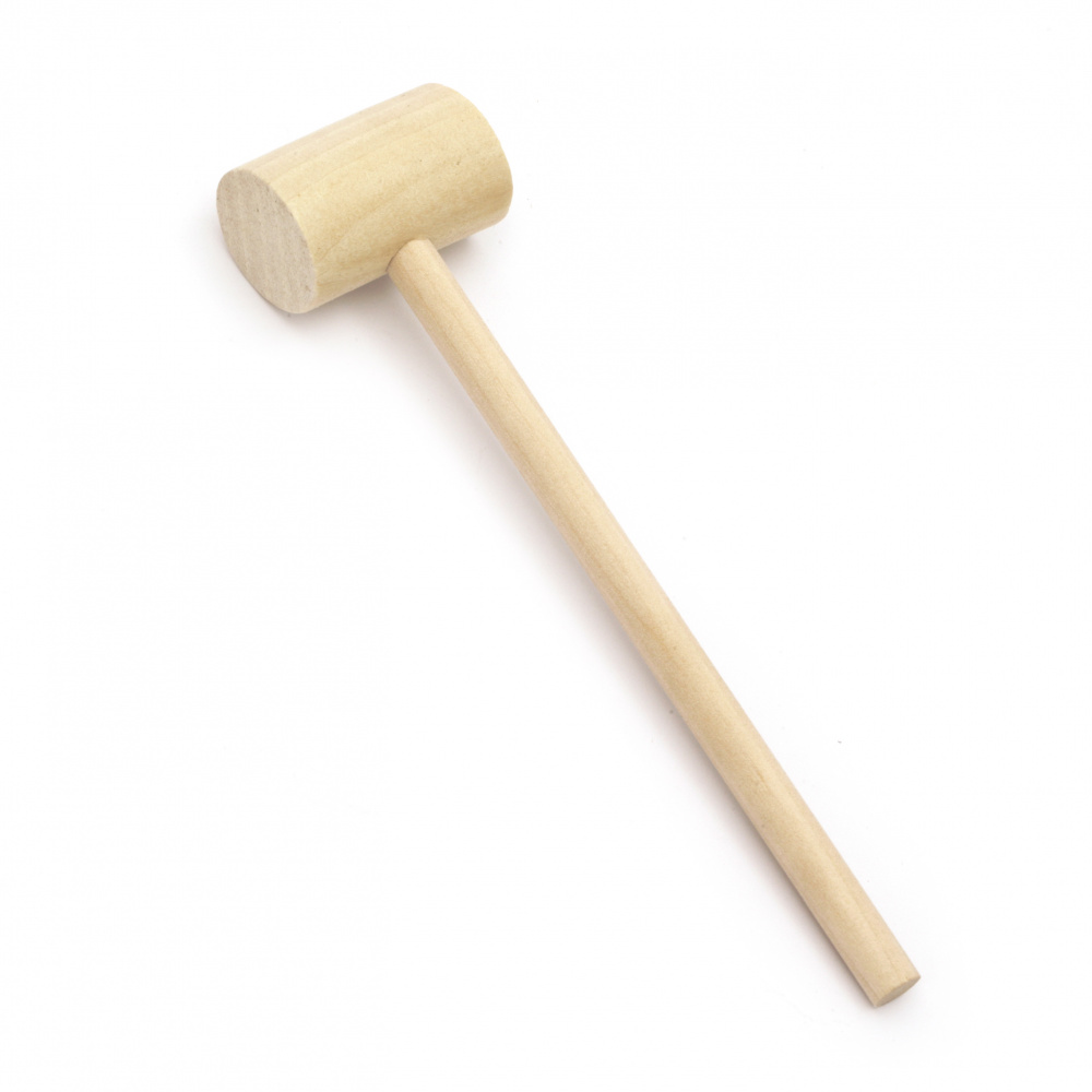 Wooden hammer 14.5x3.8x2.4 cm suitable for decoration