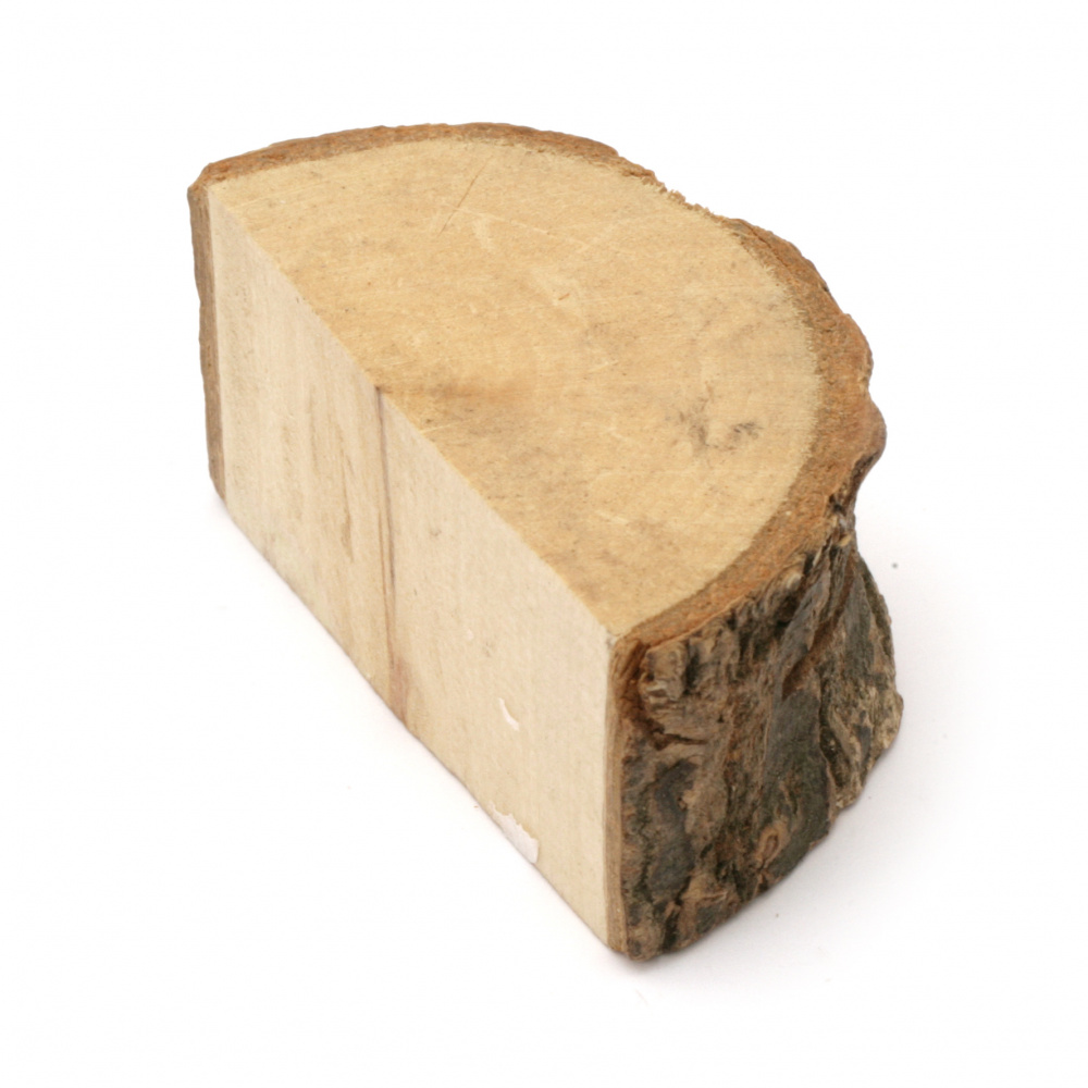 Half Wood Slice / 68~74x35x33~34 mm