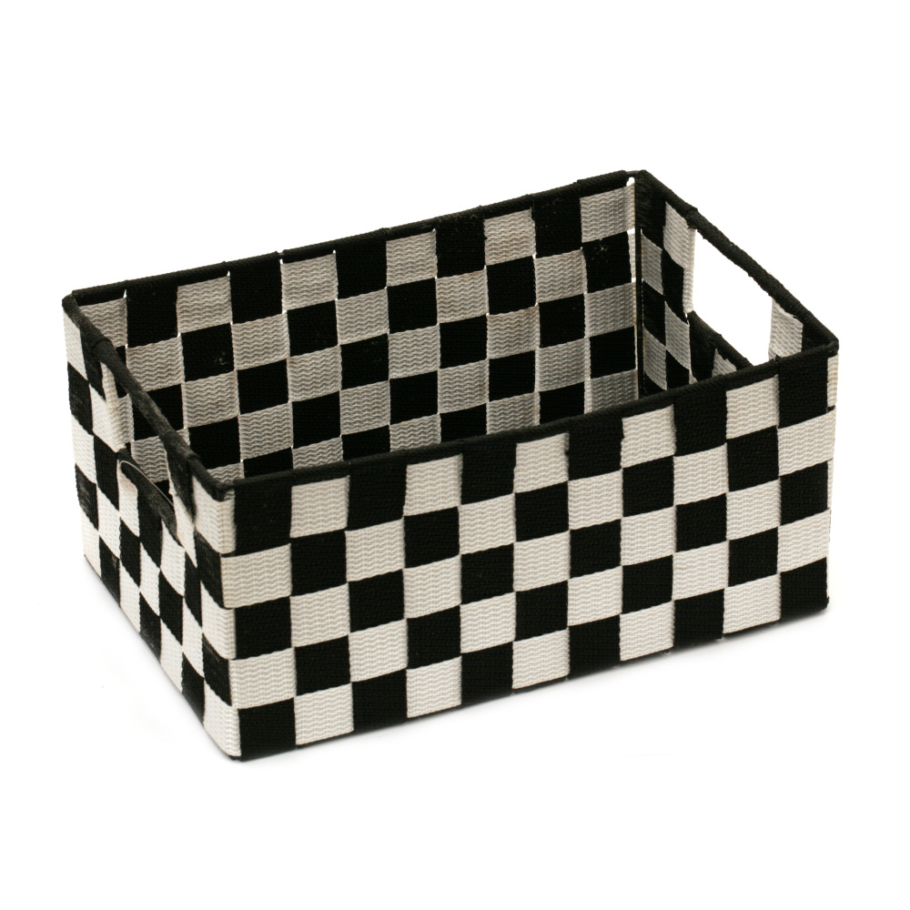 Storage Box with Handles, 300x200x140 mm, Textile and Metal, Mixed Colors