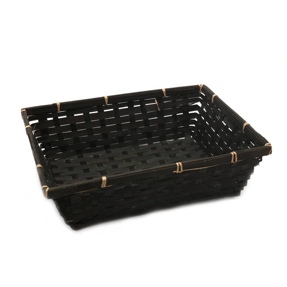 Woven Basket, 350x285x110 mm, Color: Black