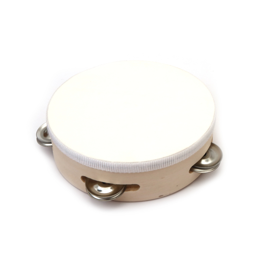 Tamburină din lemn cu tambur 145x45 mm