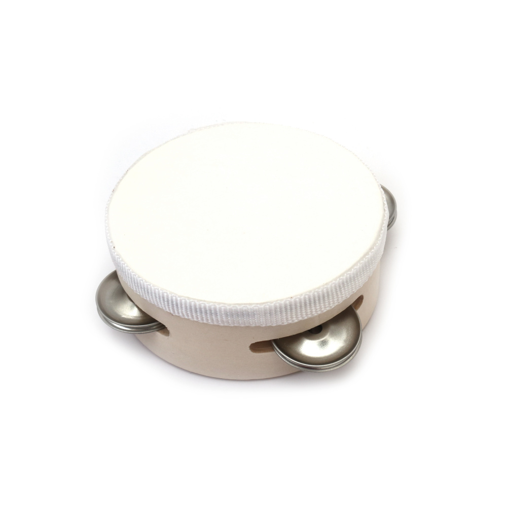 Tamburină din lemn cu tambur 100x40 mm