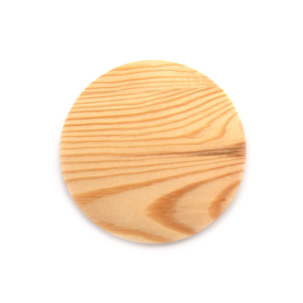 Natural Wooden Round Plaque, 100x7 mm Size, for Decoration – Ideal for Painting, Craft Projects & Handmade Designs