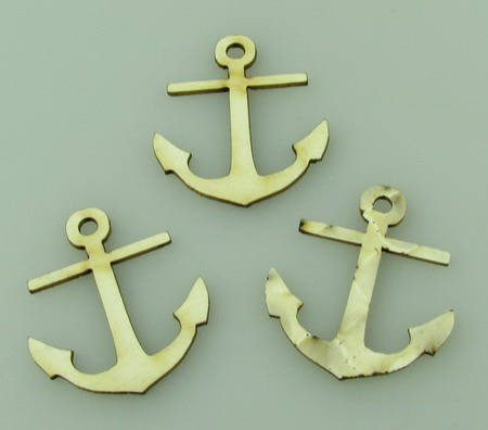 Anchor made of chipboard 30x25x1 mm - 10 pieces