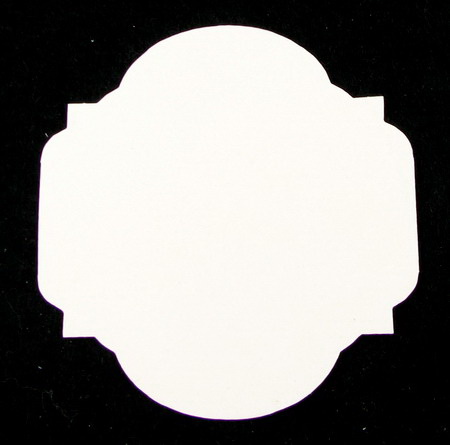 Etichetă pentru felicitare din carton bere 80x75 mm -3 bucăți