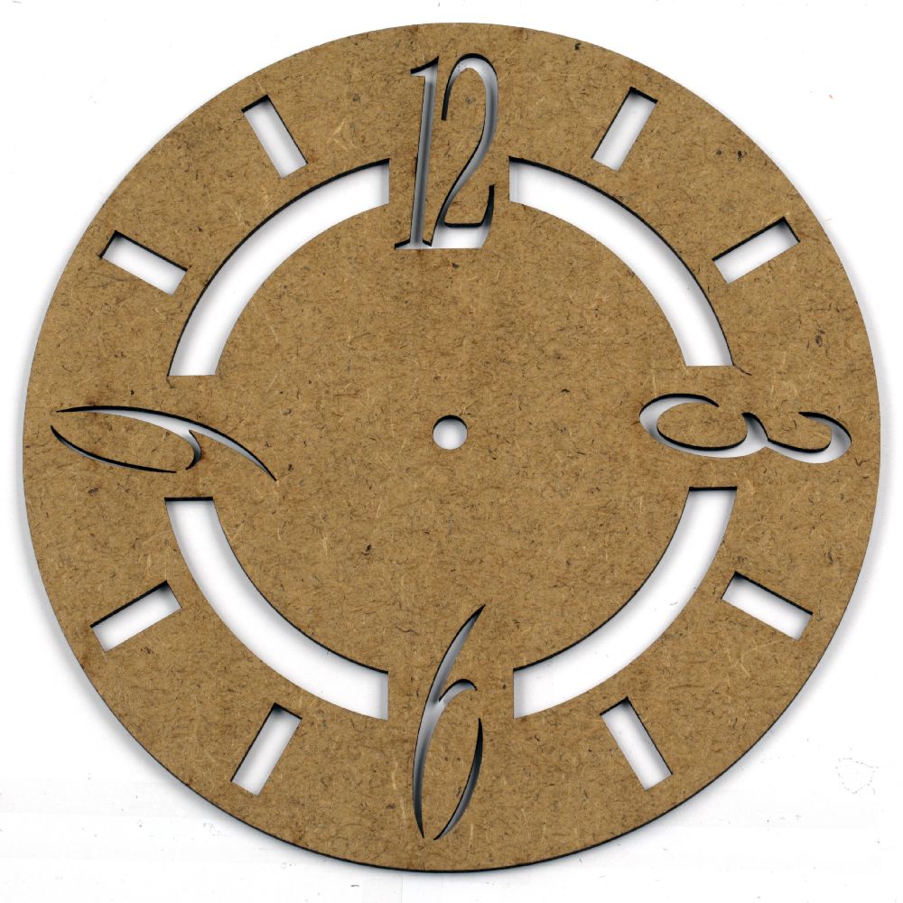 Brown MDF figurine for decoration clock 200x2 mm