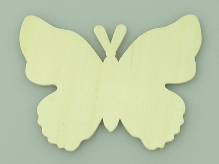 Wooden Butterfly for Coloring and Decoration / 95x85x2 mm - 5 pieces