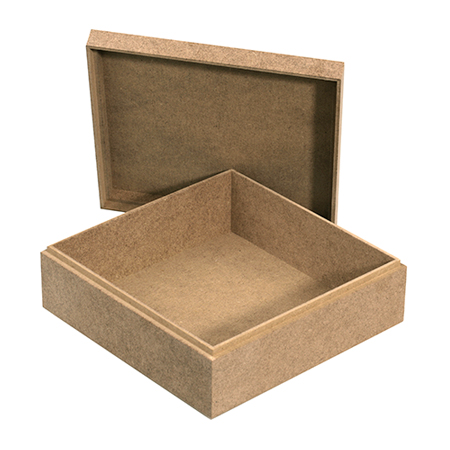 Κουτί MDF με καπάκι 18x18x7 cm