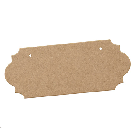 MDF plate for decoration model 1 29.5x11.5 cm