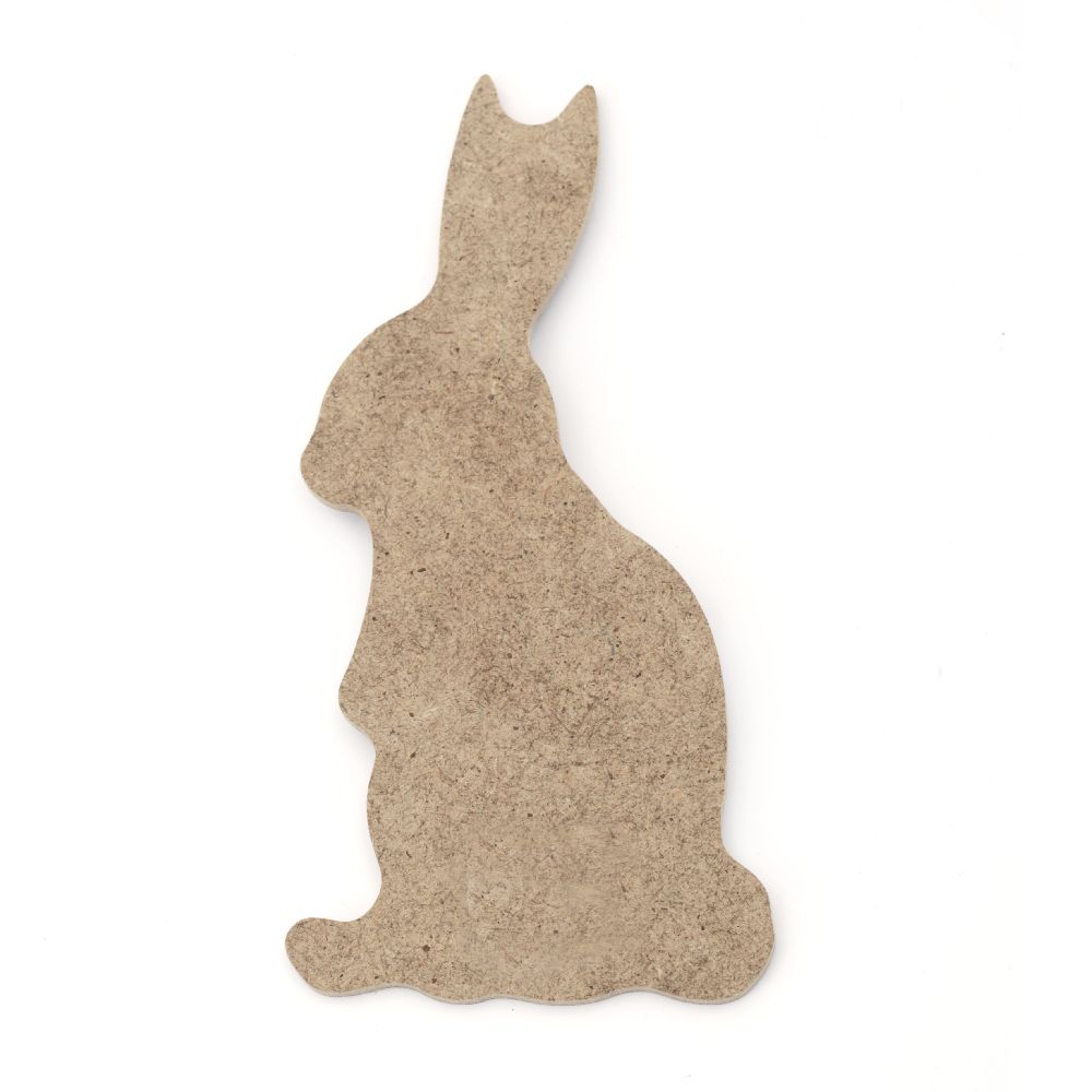 MDF rabbit figurine for decoration 80x165 mm